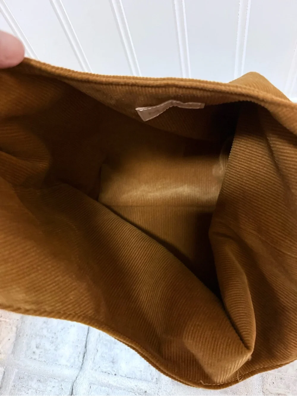 Merit The Signature Makeup Bag | Corduroy Tie Top Pouch